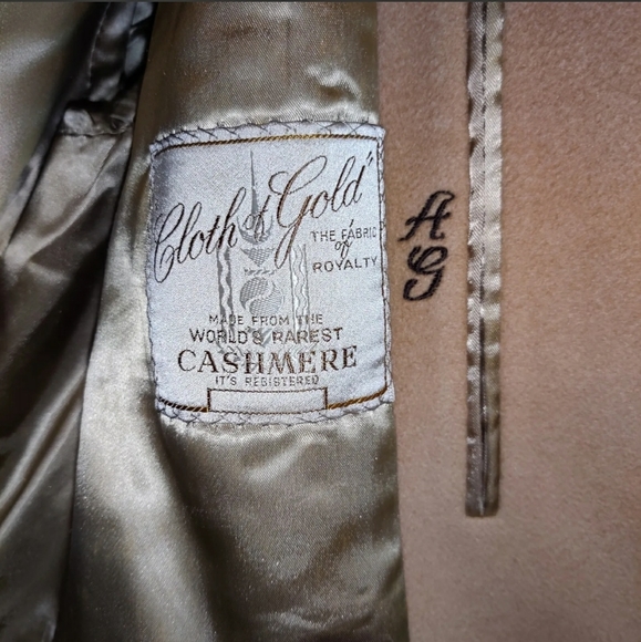 Pre-Pre-owned Vintage Women's Cashmere Trench/ Overcoat Rarest Cashmere XL - Picture 5 of 6